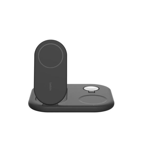 Belkin, WIZ029VFBK/WH BoostCharge Pro 3-in-1 Magnetic Foldable Wireless Charging Stand with Qi2 15W