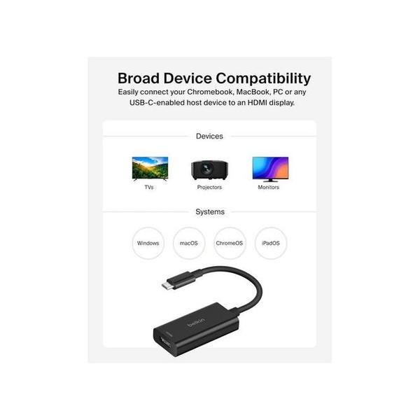 Belkin, AVC013BTBK USB-C to HDMI 2.1 Adapter