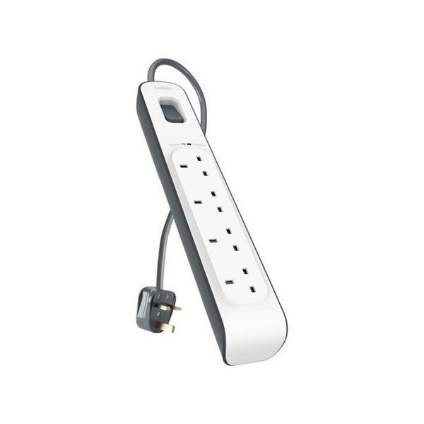 Belkin, BSV400af2M 4-Outlet Surge Protection Strip with 2M Power Cord