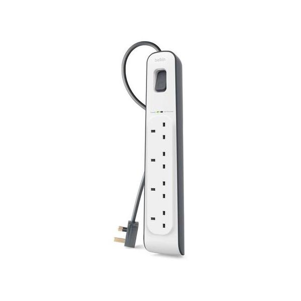 Belkin, BSV400af2M 4-Outlet Surge Protection Strip with 2M Power Cord