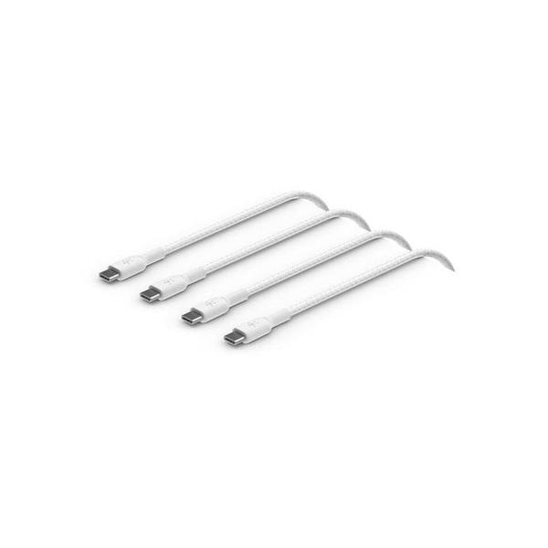 Belkin, CAB004bt1MWH-2PK Boost Charge Braided USB-C to USB-C Cable 60W, 1M