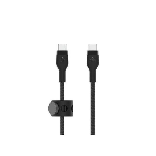Belkin, CAB011BT1MBK/WH BoostCharge Pro Flex USB-C to USB-C Braided Silicone Cable 1m