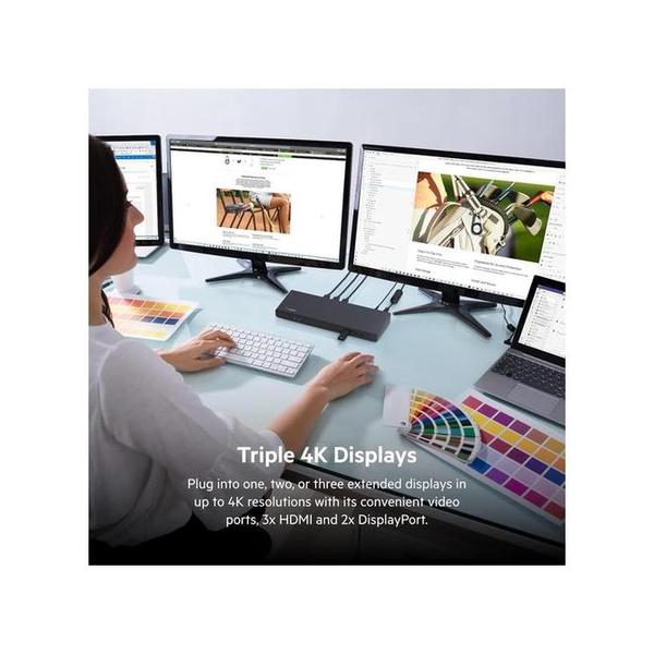 Belkin, INC007VFBK CONNECT Universal USB-C Triple Display Dock