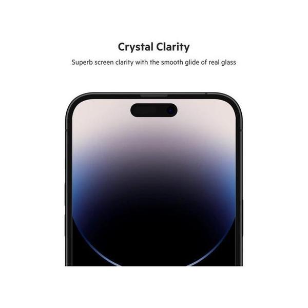 Belkin, OVA102ZZ Tempered Glass Screen Protector for iPhone 14 Pro Max, Transparent