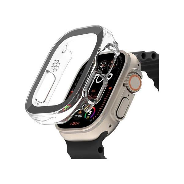 Belkin, OWA001zzCL ScreenForce TemperedCurve 2-in-1 Screen Protector for Apple Watch Ultra & Ultra 2 w/Protective Bumper - Tempered Glass Screen Protector, Apple Watch Accessories - Clear