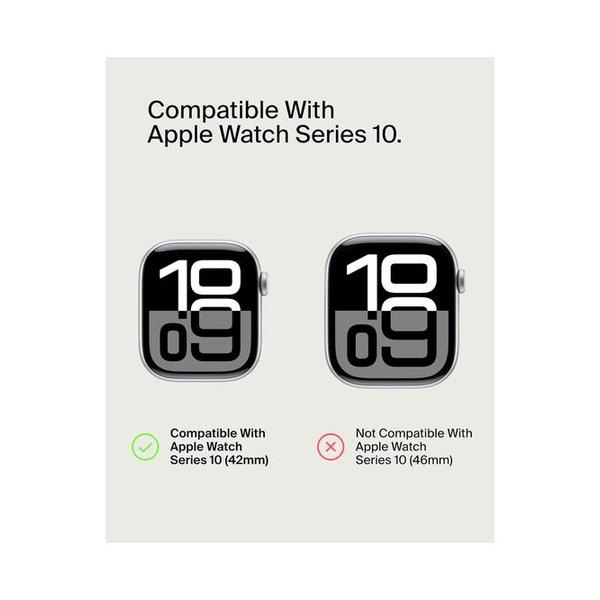 Belkin, OWA002HQCL ScreenForce TemperedCurve 2-in-1 Apple Watch Screen Protector for Series 10 (42mm), Apple Watch case with 360˚ protection and protective bumper, tempered glass screen protector - clear