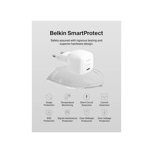 Belkin, WCA008KQWH BoostCharge 30W USB-C Cube Wall Charger with PPS