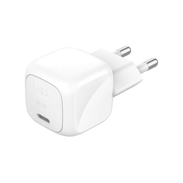 Belkin, WCA008KQWH BoostCharge 30W USB-C Cube Wall Charger with PPS