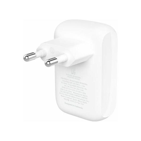 Belkin, WCB010VFWH Boost Charge 30W USB-C Wall Charger Dual 30W USB-C Wall Charger