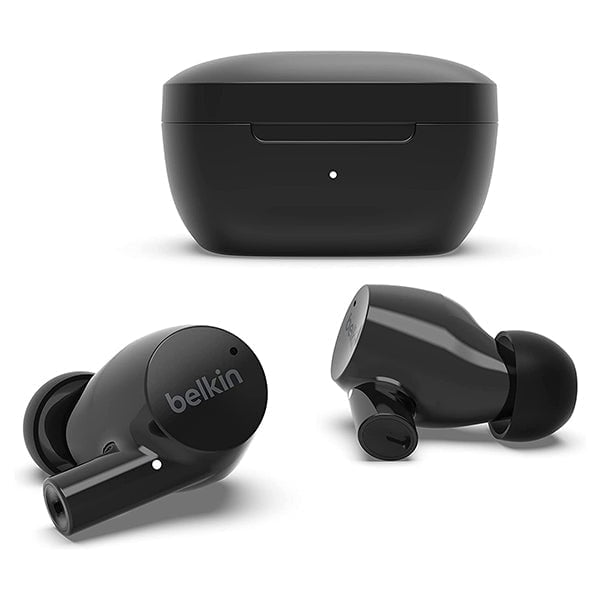 Belkin, AUC004BTBK Wireless Earbuds, Sound Form Rise True Wireless Bluetooth 5.2  Earphones with Wireless Charging IPX5 Sweat and Water Resistant with Deep Bass for iPhone, Galaxy, Pixel and More