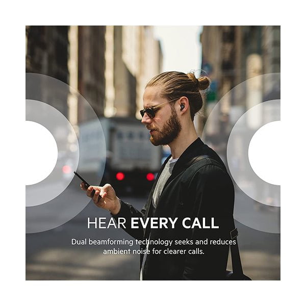 Belkin, AUC004BTBK Wireless Earbuds, Sound Form Rise True Wireless Bluetooth 5.2  Earphones with Wireless Charging IPX5 Sweat and Water Resistant with Deep Bass for iPhone, Galaxy, Pixel and More