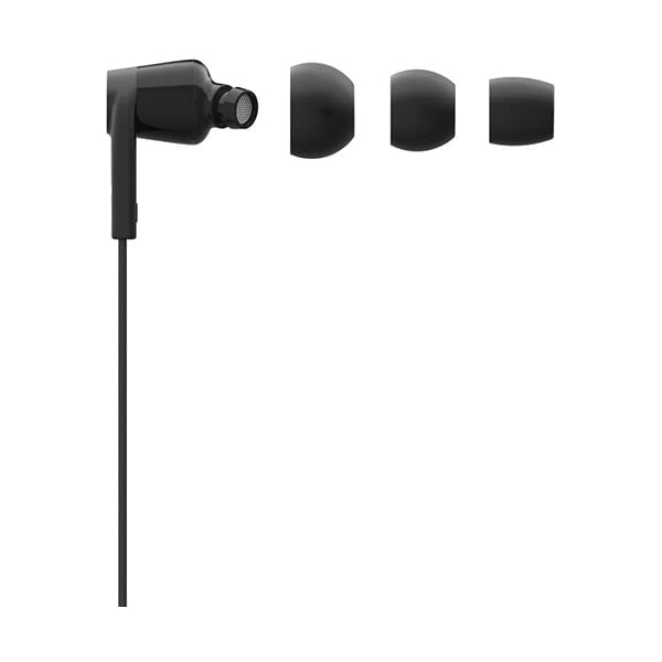 Belkin, G3H0001BTBLK Sound Form Headphones with Lightning Connector, MFi Certified In-Ear Earphones Headset with Microphone, EarBuds with Water & Sweat Resistant for iPhone 13, Pro, Max, 12, Mini, and More
