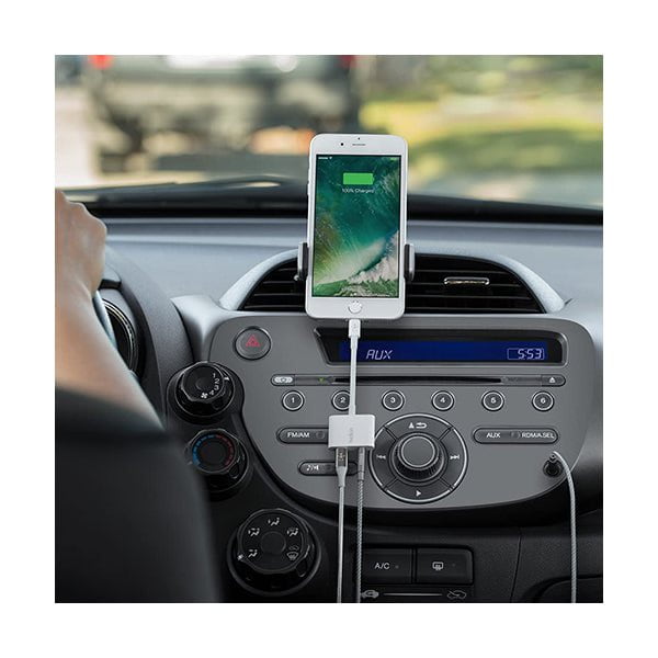 Belkin, F8J212btWHT 3.5mm Audio + Charge Rockstar (iPhone Aux Adapter)