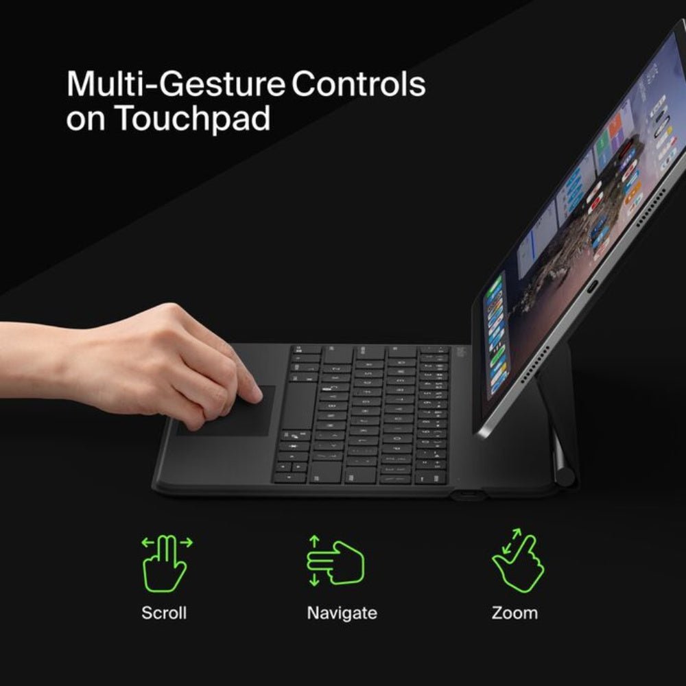 Belkin Pro Keyboard Case with Magnetic Stand for iPad Pro 13 (M4) - English - Arabic