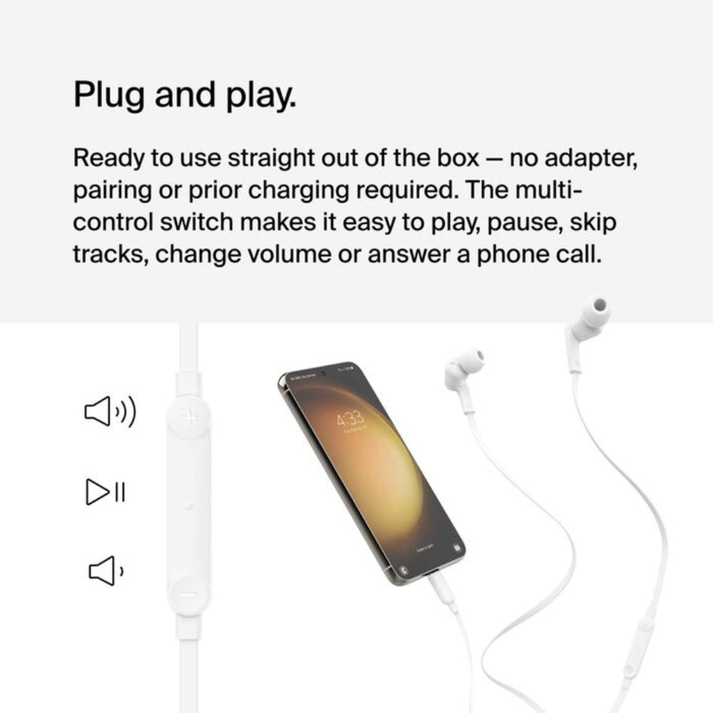 Belkin SoundForm Wired USB-C Earbuds