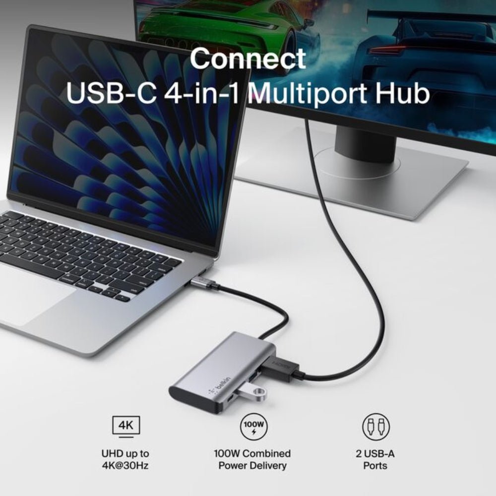 Belkin USB-C 4-in-1 Multiport Adapter