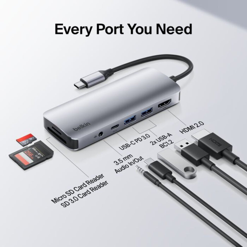 Belkin USB-C 7-in-1 Multiport Adapter