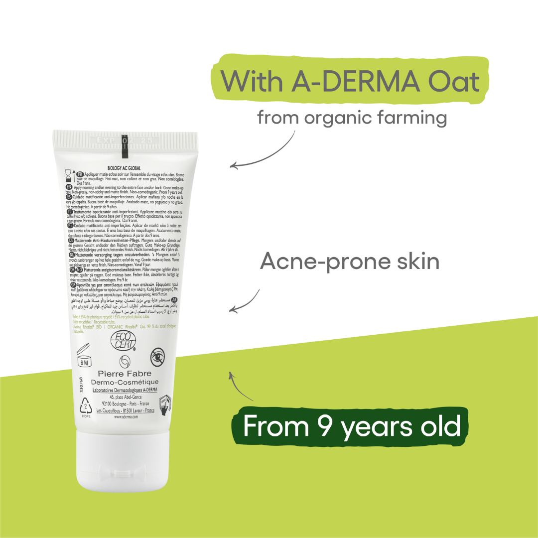 A-Derma Biology Ac Mattifying Anti-Blemish Treatment For Anti-Blemishes Anti-Marks