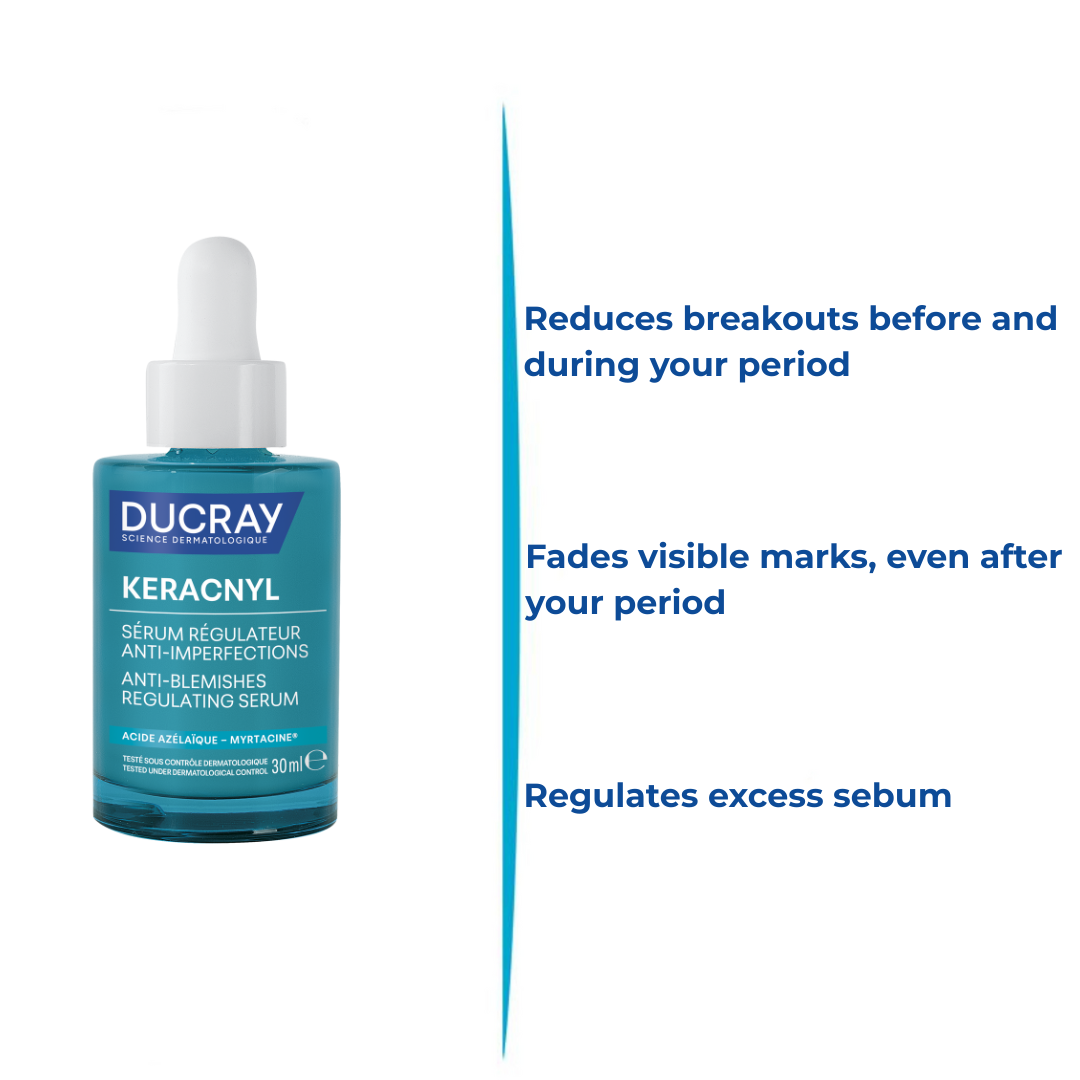 Ducray Keracnyl Anti-Blemishes Regulating Serum For Period Acne Flareups