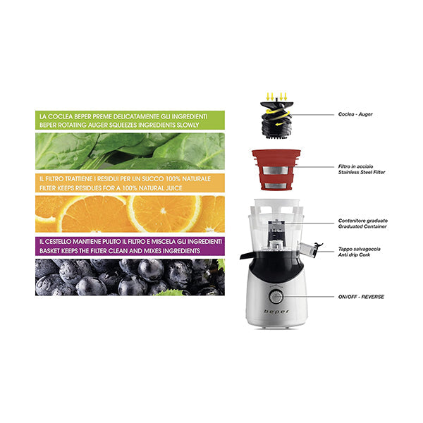 Beper, Slow Juicer, 90.421R