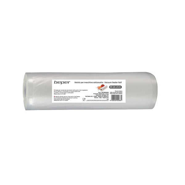 Beper, Vacuum Sealer Bag Roll, 22cm x 6 meters, RCO9003022