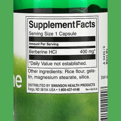 Swanson Berberine 400mg
