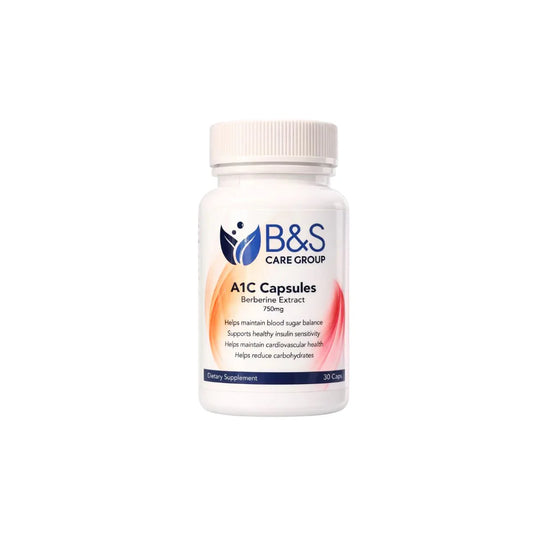 B&S A1C Capsules Berberine Extract 750 mg