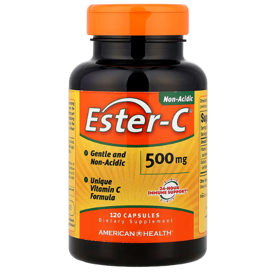 American Health Ester-C® – 120 Capsules | Gentle, Non-Acidic Vitamin C for Immune & Antioxidant Support