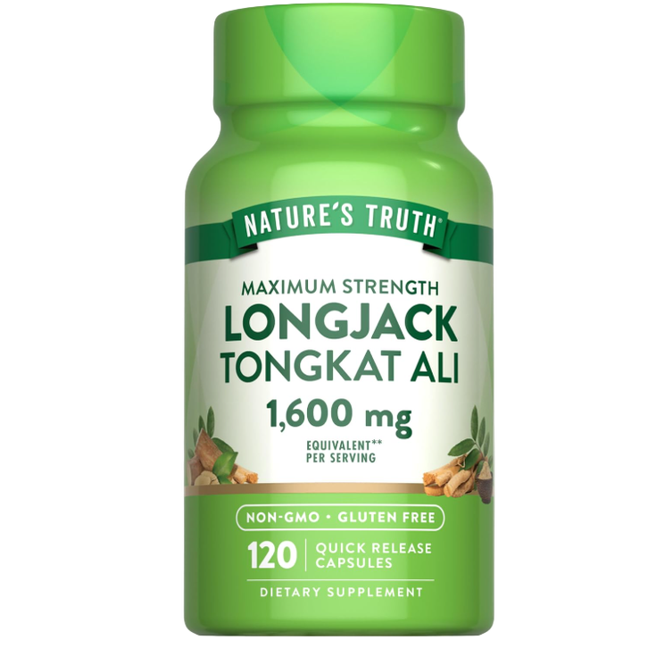 Nature's Truth Longjack (Tongkat Ali) – 1600 mg | 120 Capsules