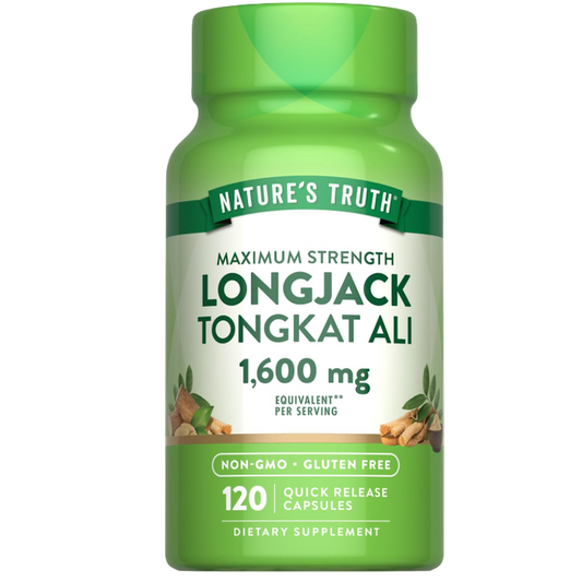 Nature's Truth Longjack (Tongkat Ali) – 1600 mg | 120 Capsules