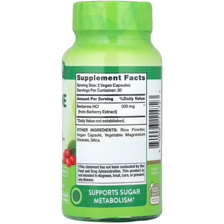 Nature's Truth Berberine HCl – 250 mg per Capsule | 60 Capsules