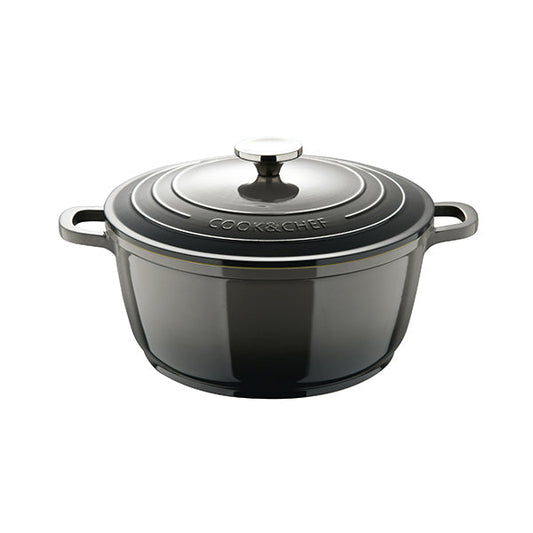 Bergner, Casserole 24X11Cm Cast Alu Ind W/Lid - BG-36101-GY