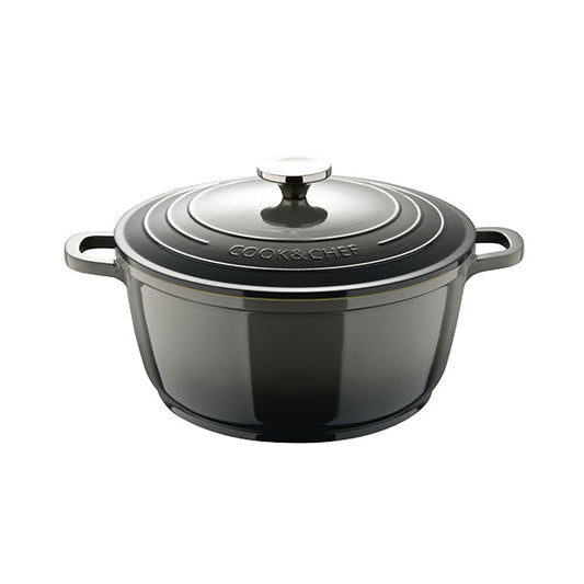 Bergner, Casserole 28X12Cm Cast Alu Ind W/Lid - BG-36102-GY
