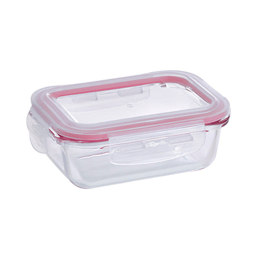 Bergner, Food Container 370Ml High Borosilicate Glass - BG-25023-RD