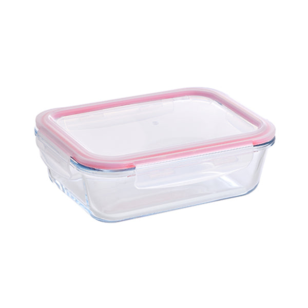 Bergner, Food Container 520Ml High Borosilicate Glass - BG-25021-RD