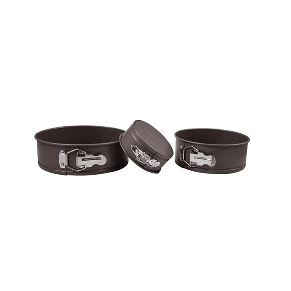 Bergner, Set 3Pcs Spring Form Small Medium and Large Carbon Steel - BG-37195-CO