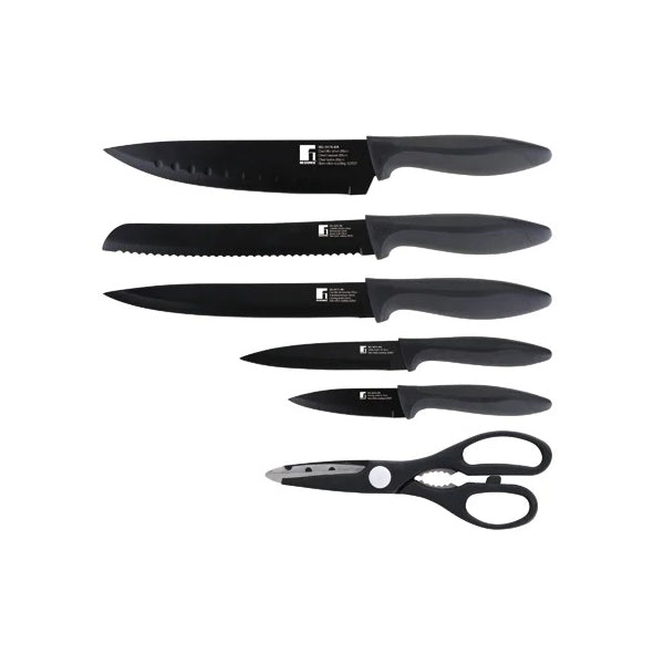 Bergner, Set 5Pc Knives, Scissors Ss - Bg-9075-Bk