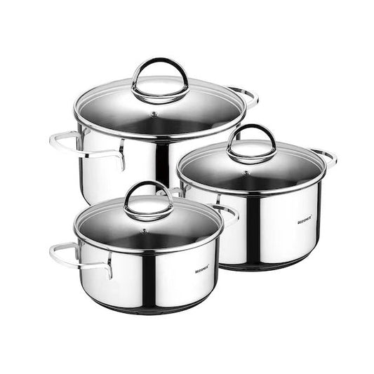 Bergner, Set 6P Cookware Ss Ind Classic - BG-6284