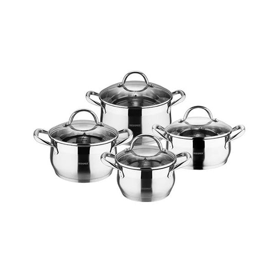 Bergner, Set 8P Cookware Ss Ind W/L Gourmet - BG-6523