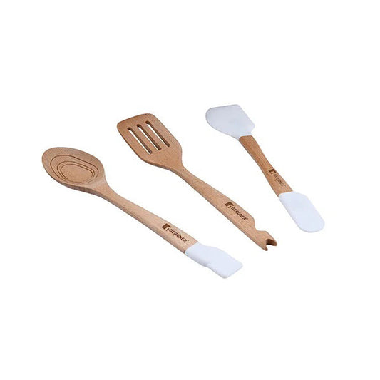 Bergner, Set Of 3 Naturally Kitchen Utensils - BG-43050-WH