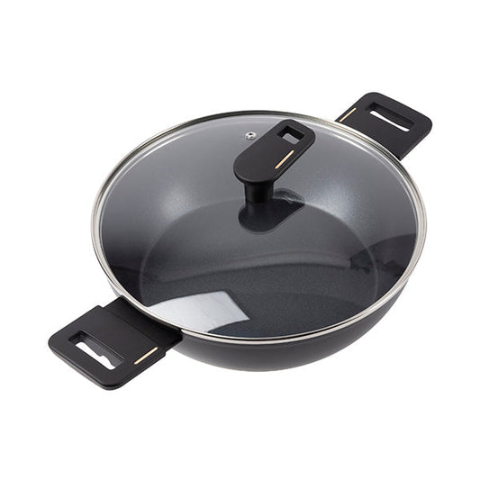Bergner, Shallow Pot 28Cm Forged Alu Ind W/ Lid Copper - BG-30295-BK