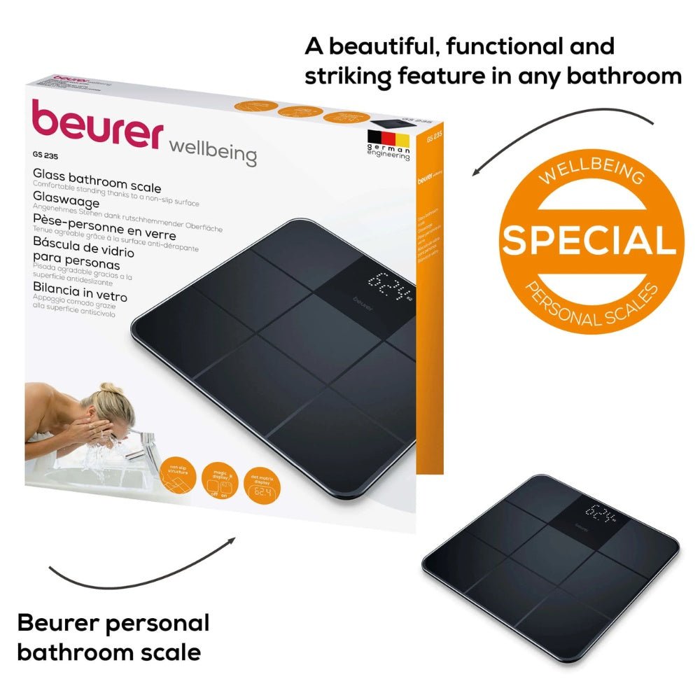 Beurer Glass Bathroom Scale GS235