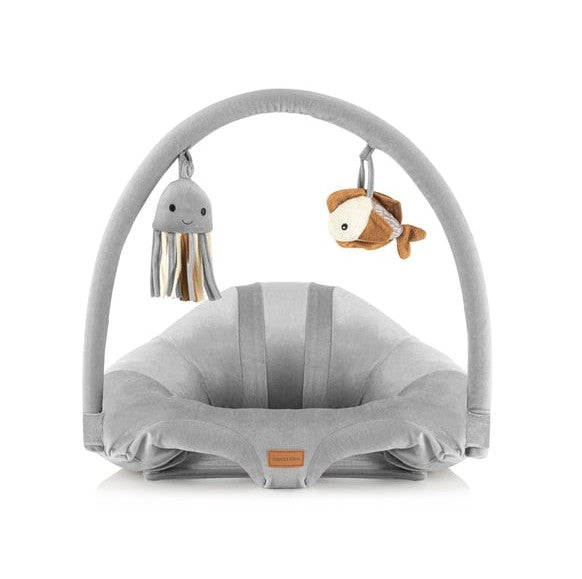 Wellgro Support Seat Oturma Minderi Grey Velvet Baby Nest