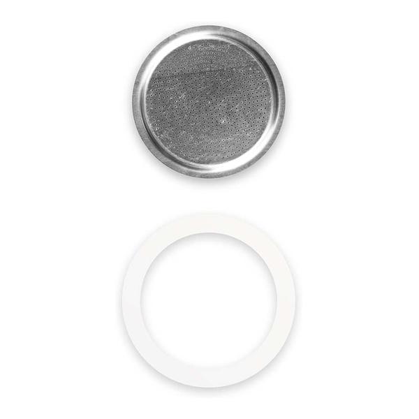 Bialetti 0800041/NP Silicone Gasket & Filter for 9-Cup Coffee Makers Aluminium, BIA0800041