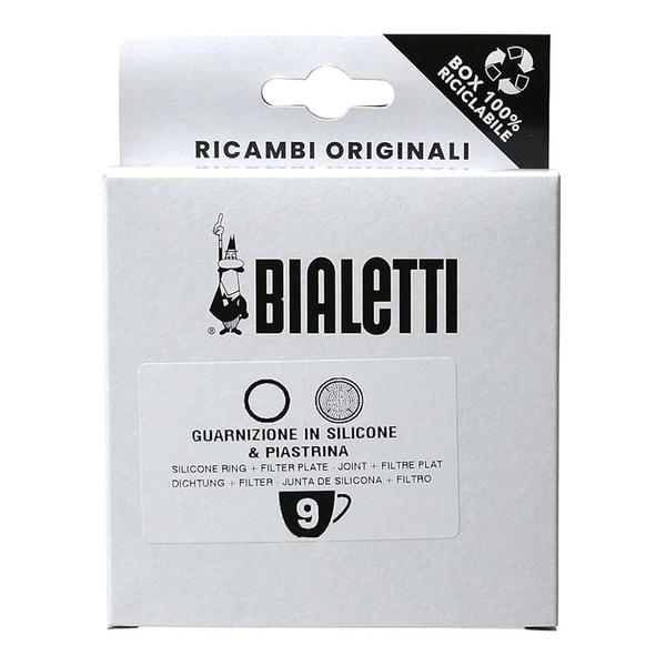 Bialetti 0800041/NP Silicone Gasket & Filter for 9-Cup Coffee Makers Aluminium, BIA0800041