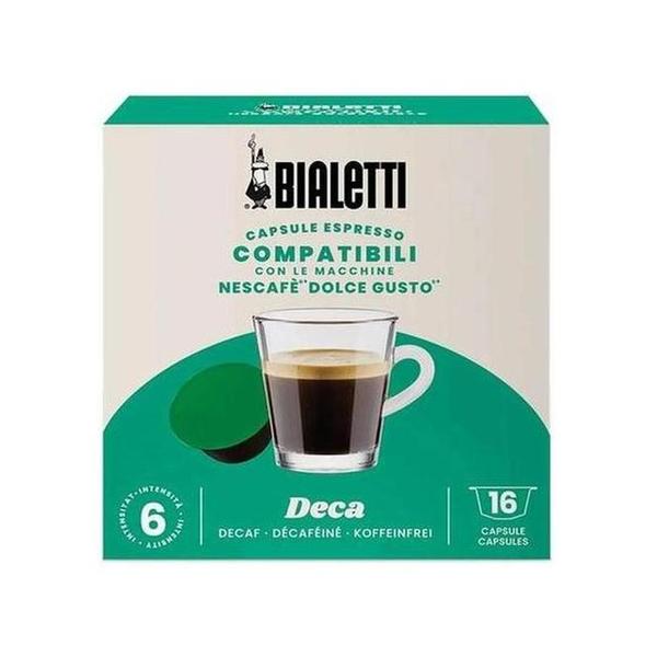 Bialetti 96080443 16 PCS Dolce Gusto Compatible Decaf Capsules, BIA096080443