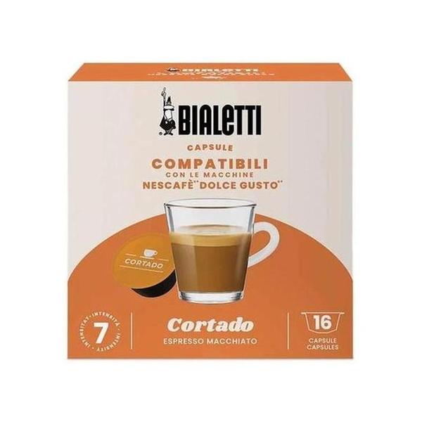 Bialetti 96080445 16 PCS Dolce Gusto Compatible Cortado Macchiato Capsules, BIA96080445