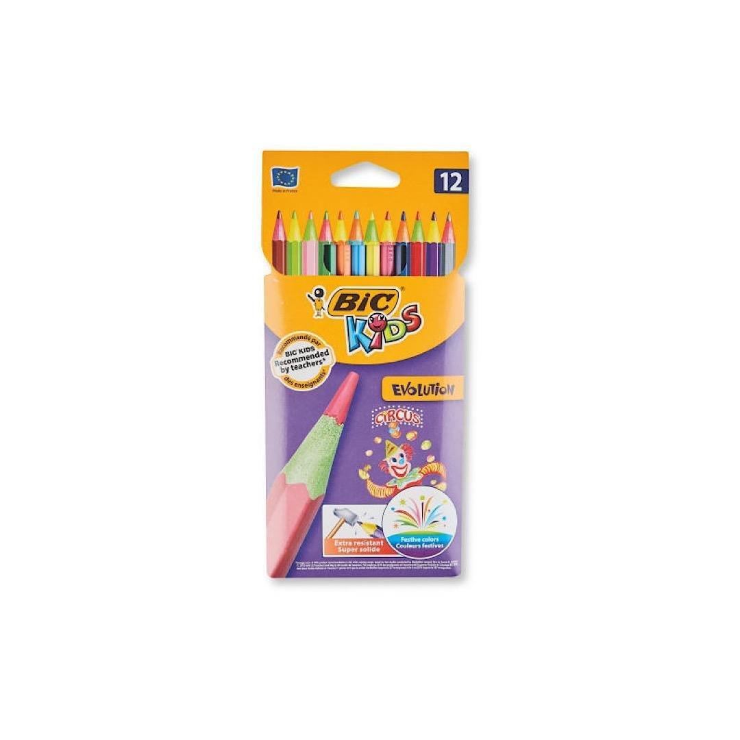 BIC Kids Evolution Coloring Pencils Set Of 12