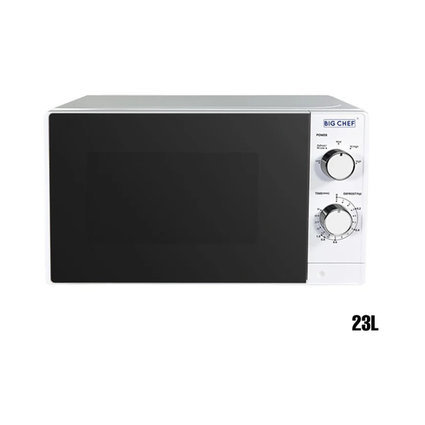 Big Chef Solo Mechanical Microwave 23 Liters, with 5 Power Levels MW23W