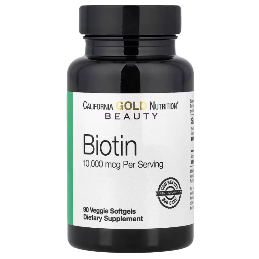 California Gold Nutrition, Biotin, 10,000 mcg, 90 Veggie Softgels